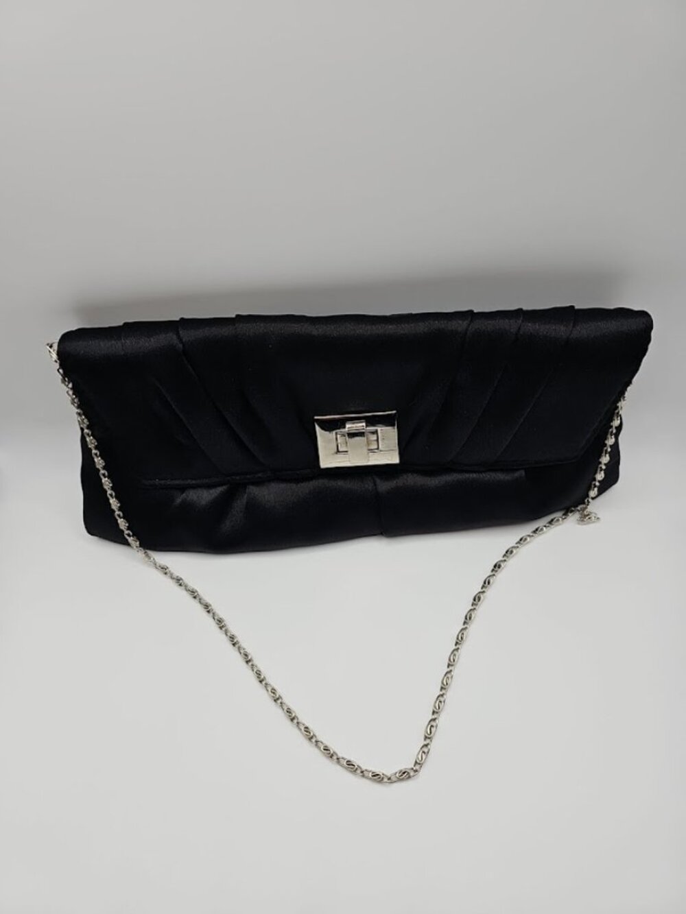 Elegant Black Evening Clutch or Shoulder bag with Chain Strap
